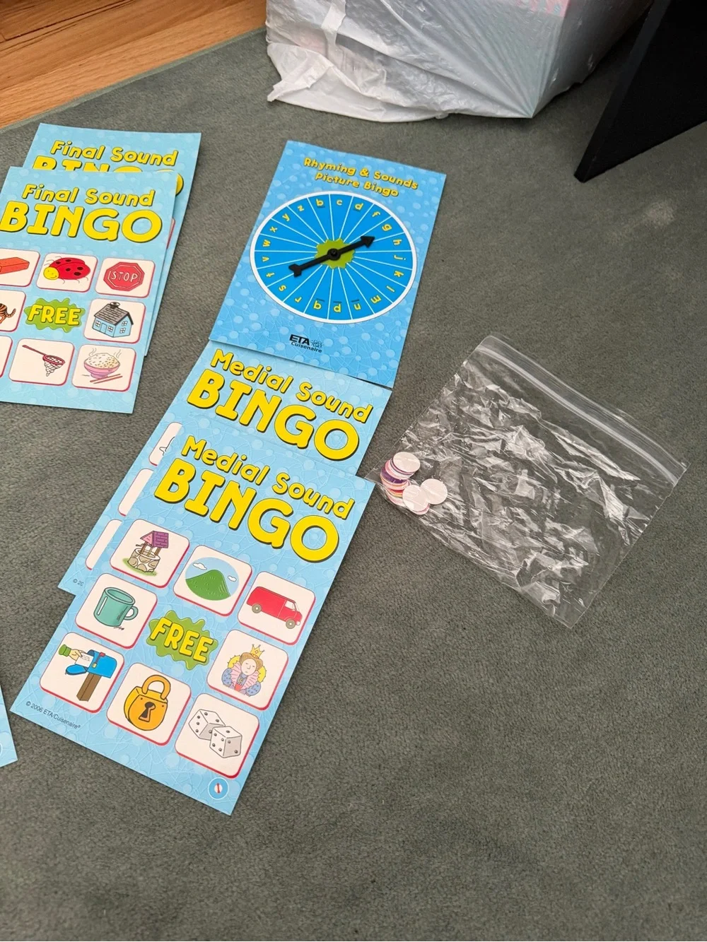 ETA Hand2Mind Rhyming and Sounds Picture Bingo- EUC